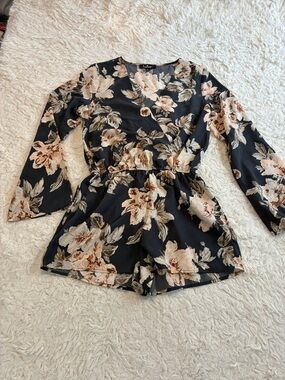 Lulus Small Floral Bell Sleeve Romper